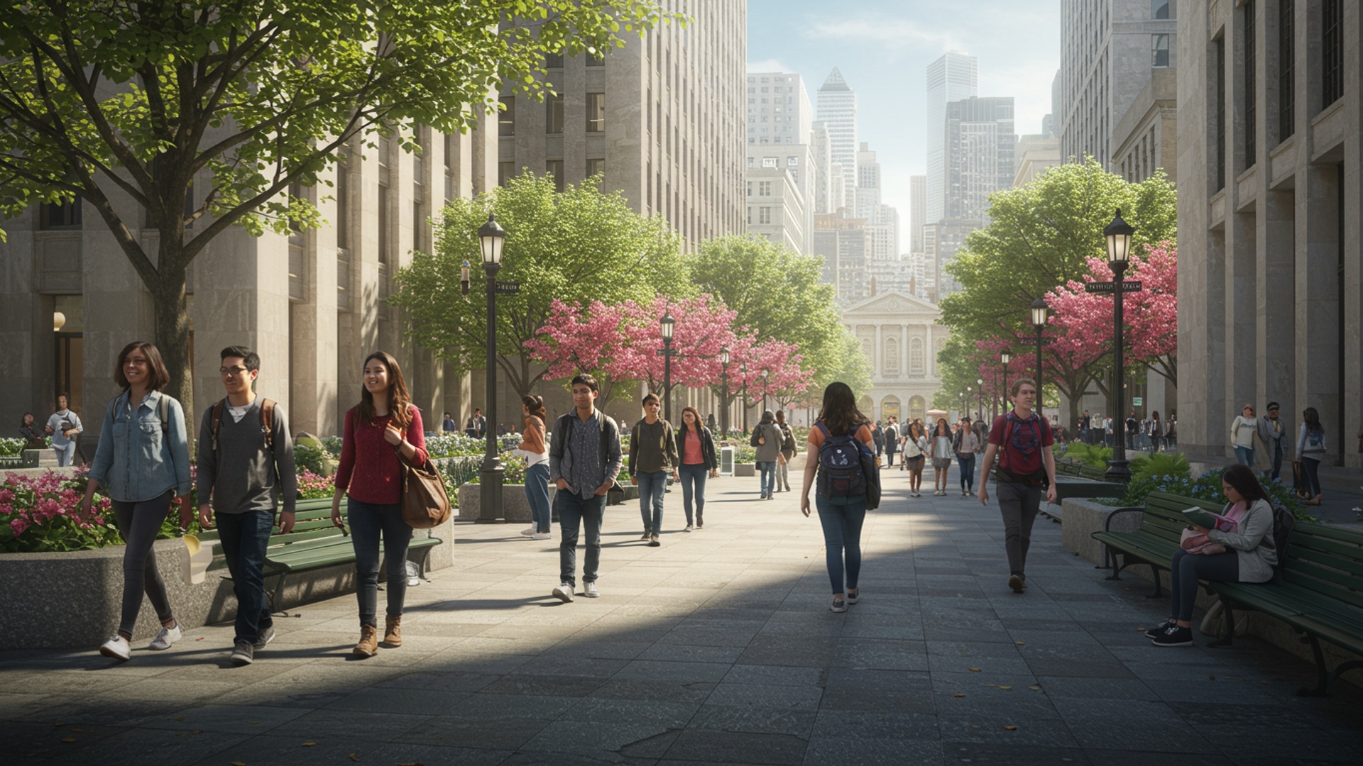 Navigating Columbia's Urban Campus: Unlocking Opportunities in a Dynamic New York City Setting illustration