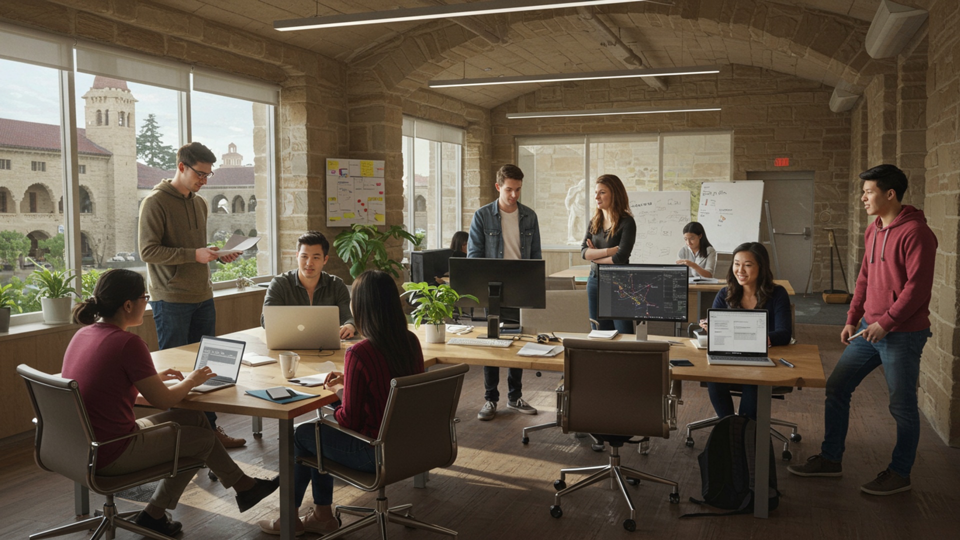 Stanford's Entrepreneurial Edge: Launching Your Startup Journey in Silicon Valley illustration