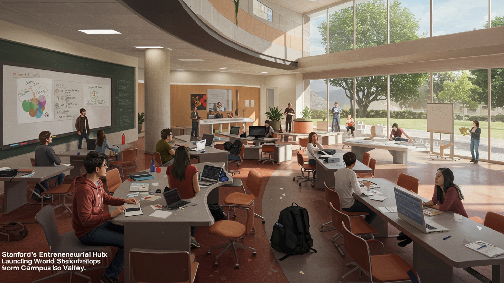 Stanford's Entrepreneurial Hub: Launching World-Changing Startups from Campus to Valley illustration