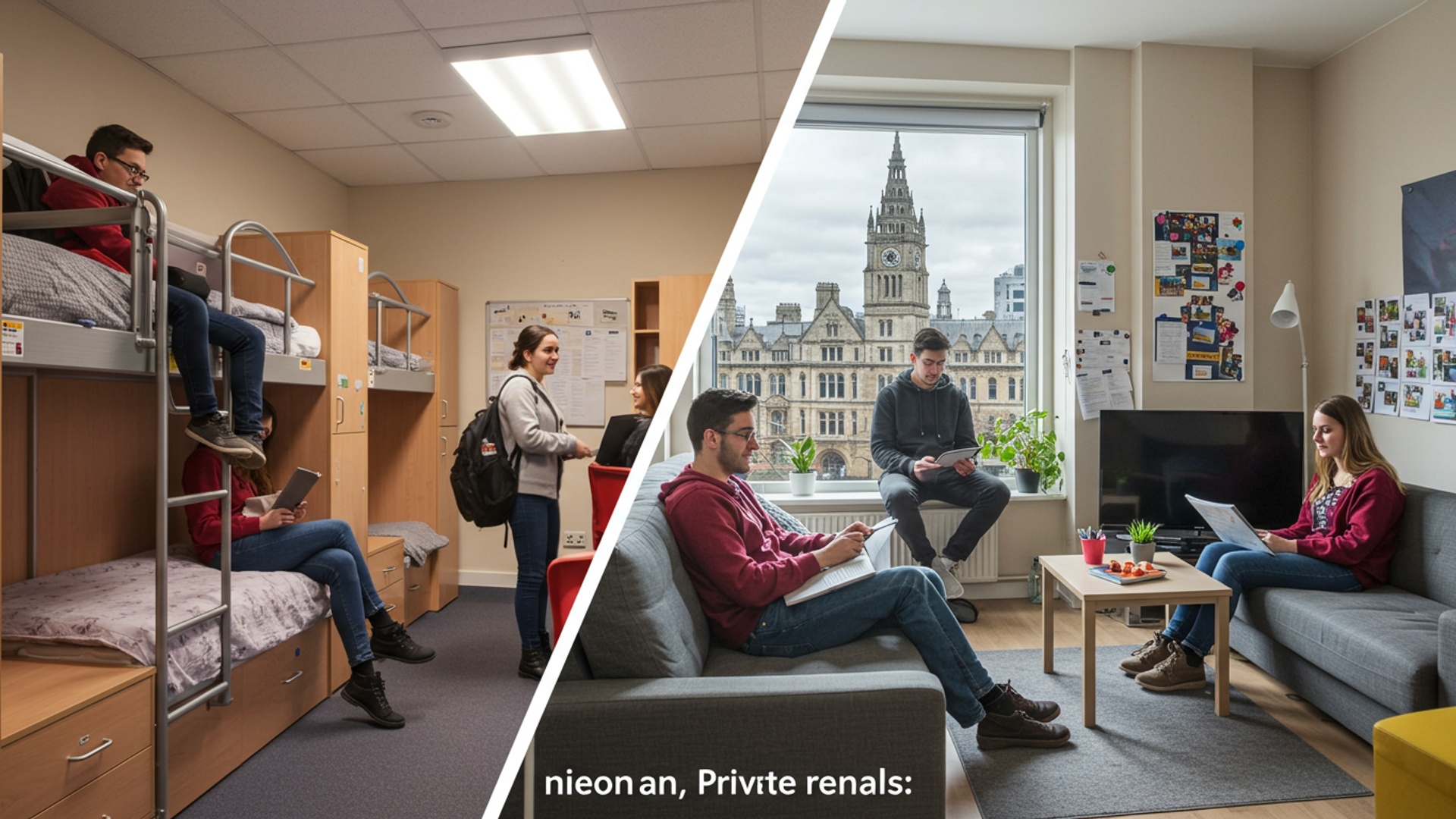 Ultimate Guide to UK University Accommodation: Halls vs. Private Rentals illustration