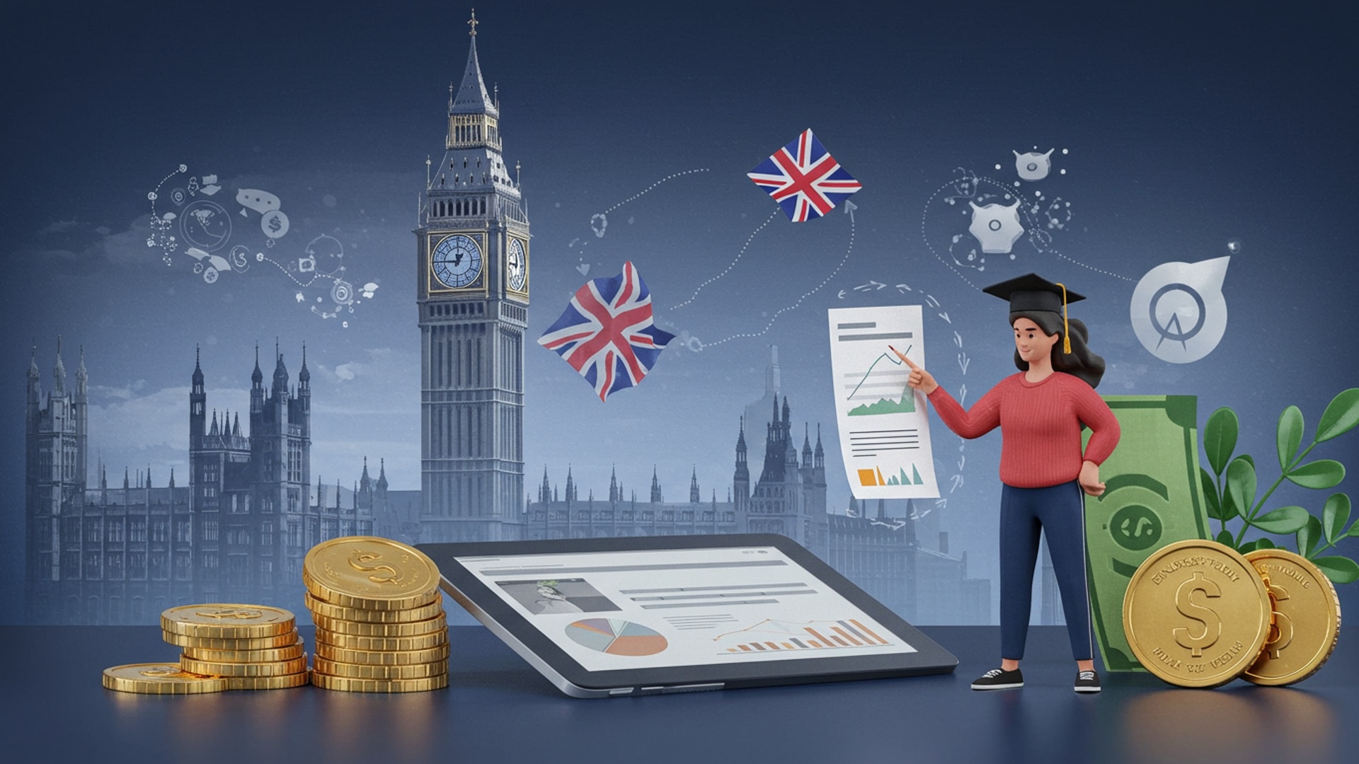 Unlock Your UK Study Dreams: Navigating Student Finance and Funding Options illustration