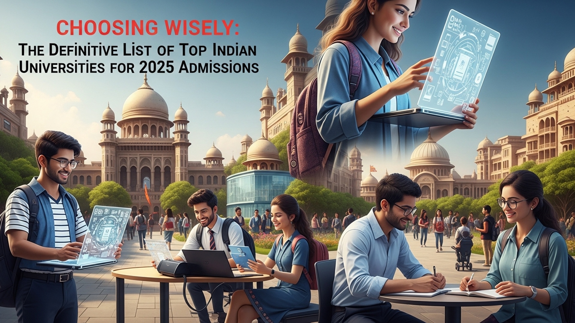 Choosing Wisely: The Definitive List of Top Indian Universities for 2025 Admissions illustration