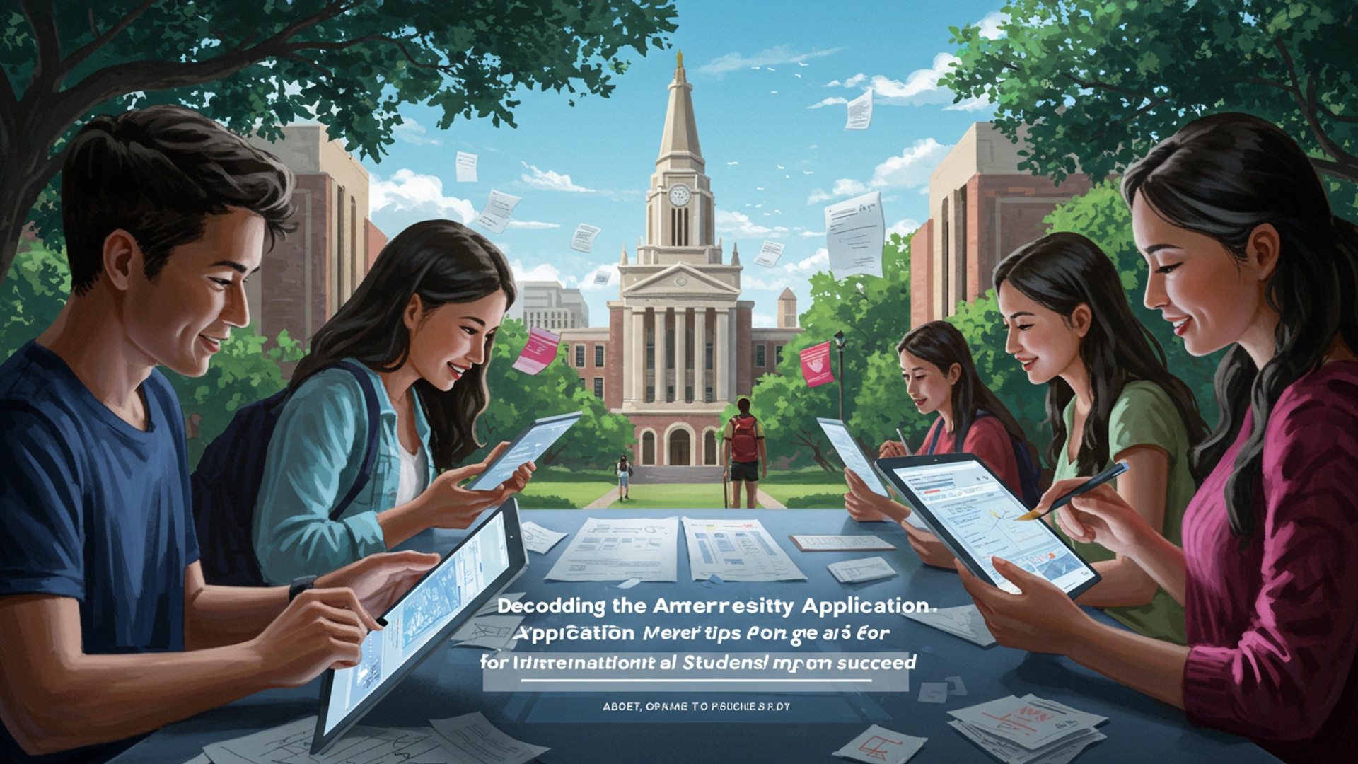 Decoding the American University Application: Essential Tips for International Students to Succeed illustration