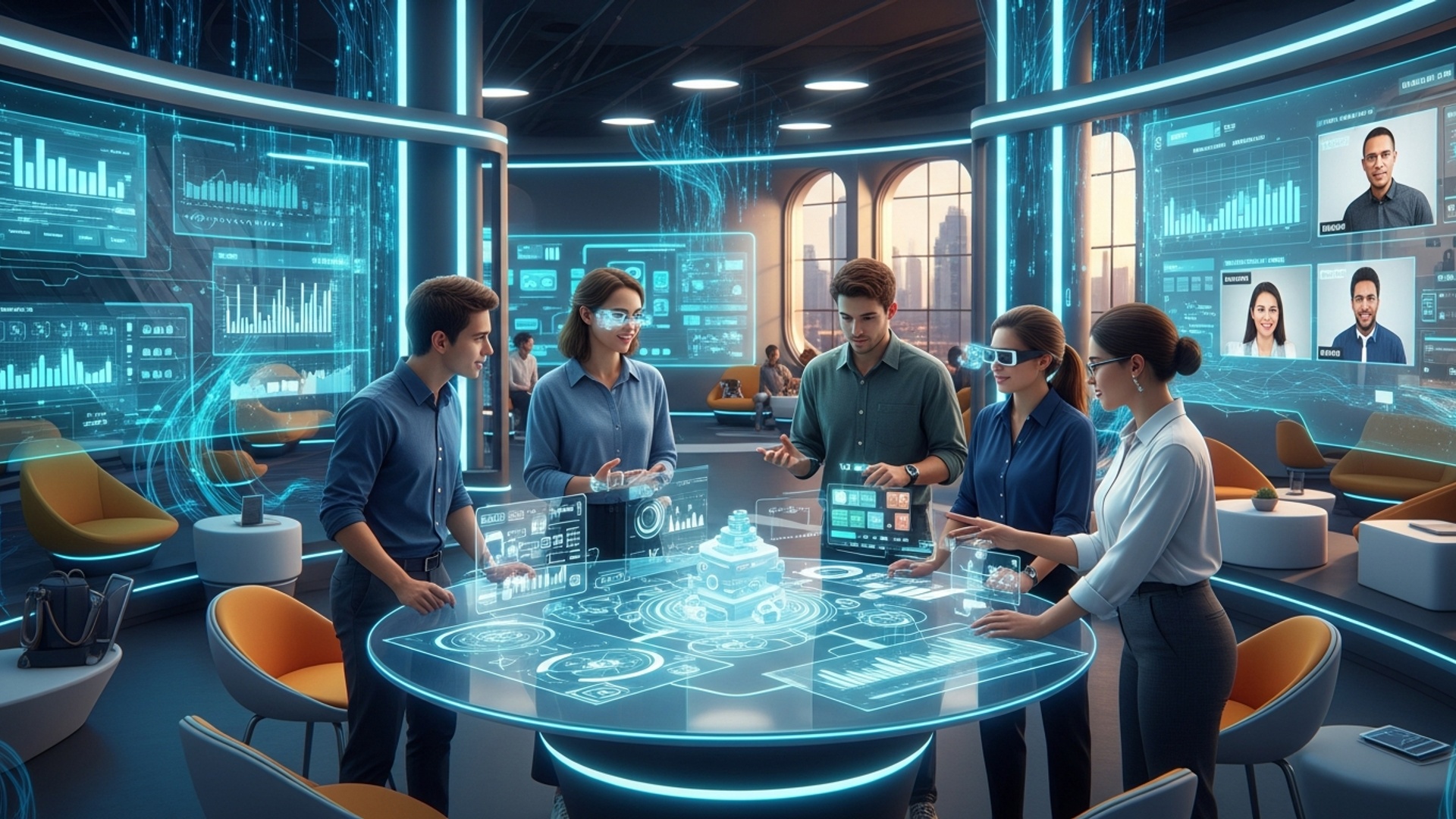 Developing Essential Digital Leadership Skills for Navigating Tomorrow's Evolving Business Landscape illustration