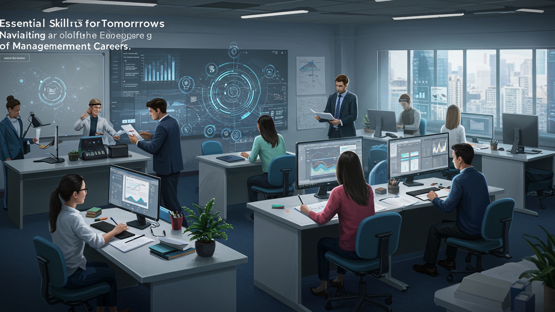 Essential Skills for Tomorrow's Leaders: Navigating the Evolving Landscape of Management Careers illustration