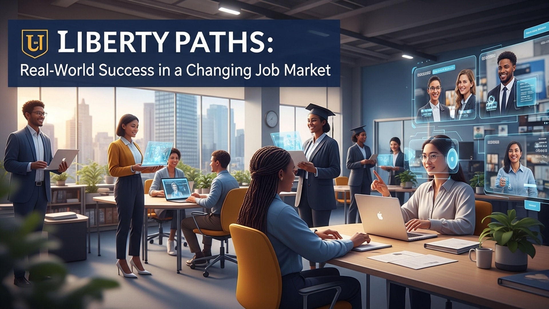 Liberty University Career Paths: Real-World Success in a Changing Job Market illustration