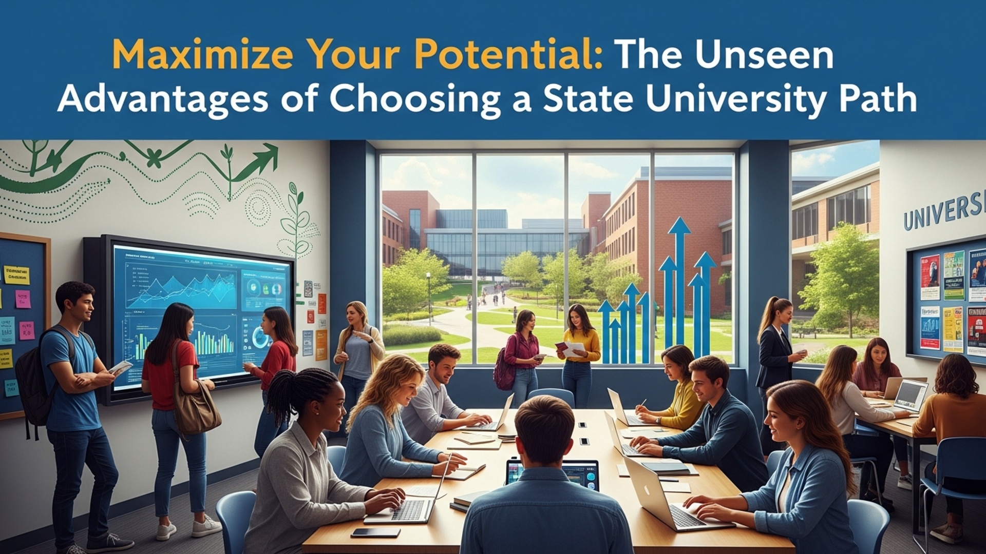 Maximize Your Potential: The Unseen Advantages of Choosing a State University Path illustration