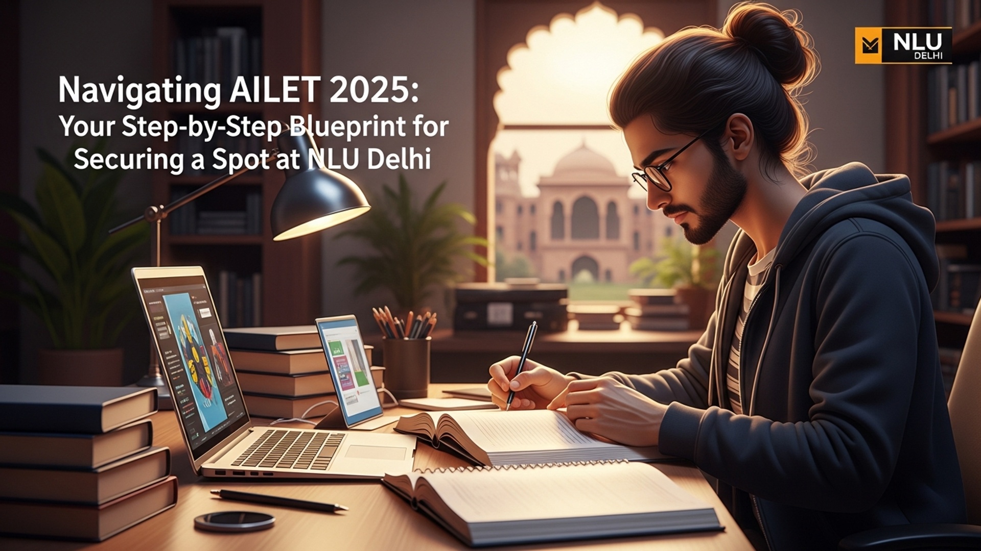 Navigating AILET 2025: Your Step-by-Step Blueprint for Securing a Spot at NLU Delhi illustration