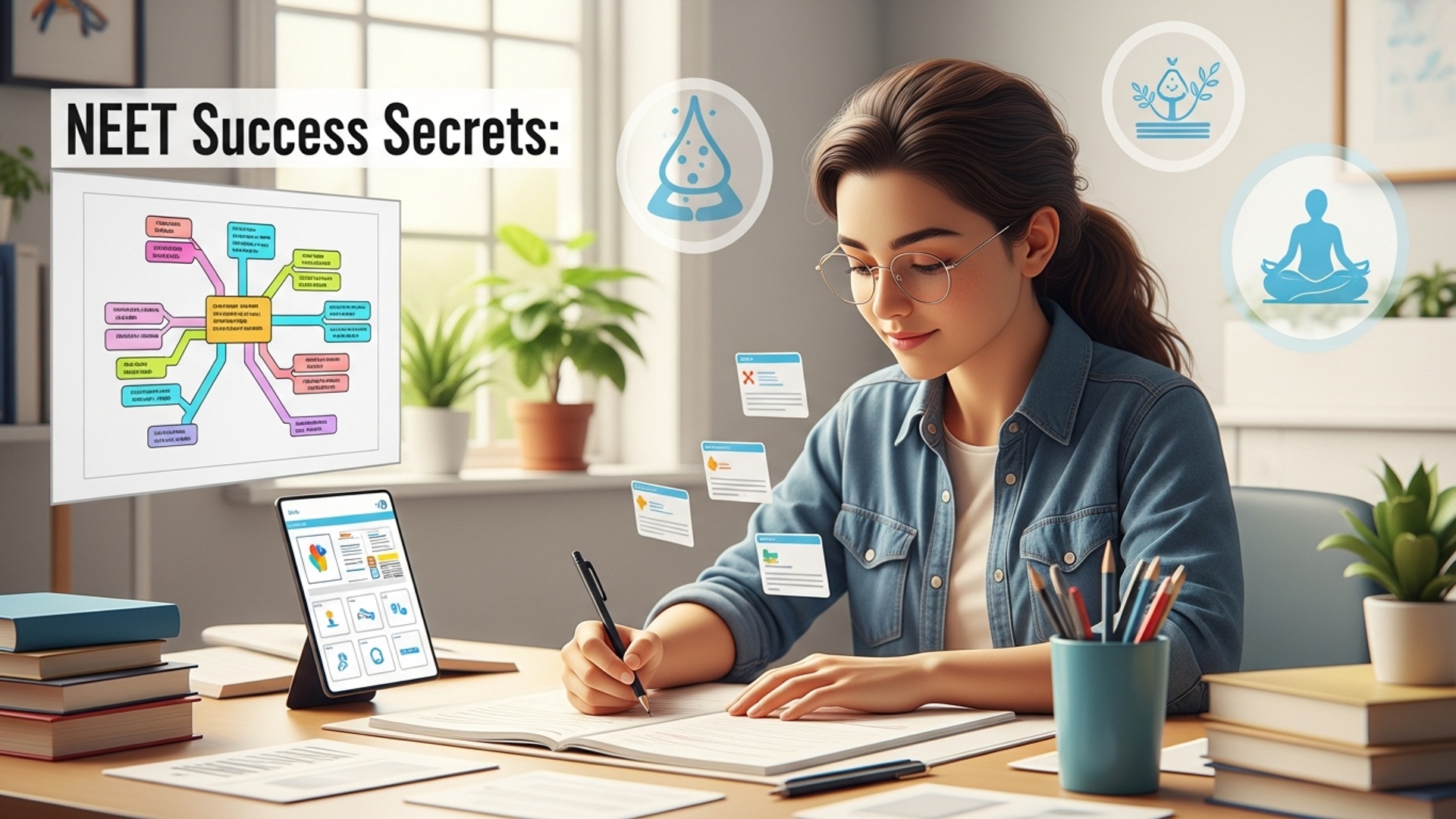 NEET Success Secrets: Smart Revision Techniques and Stress Management for Aspiring Doctors illustration