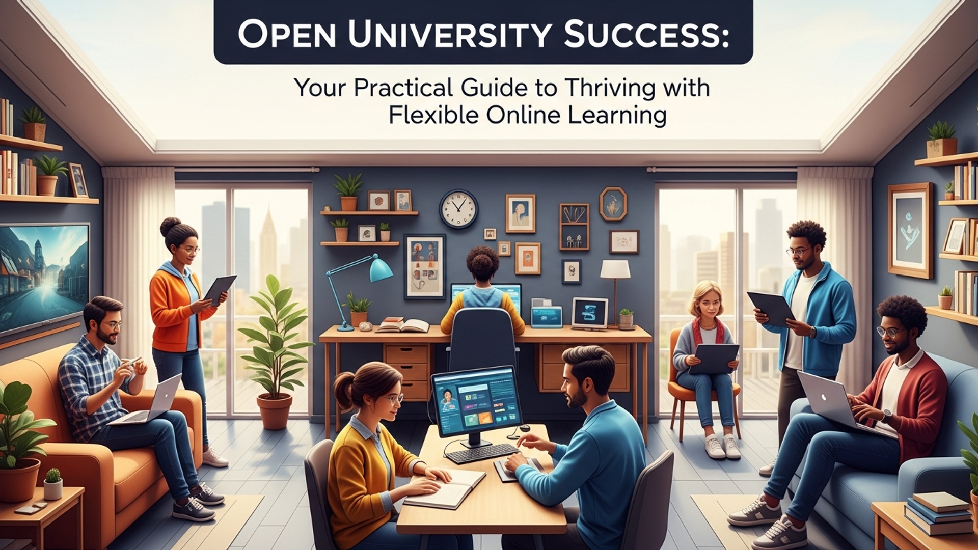 Open University Success: Your Practical Guide to Thriving with Flexible Online Learning illustration