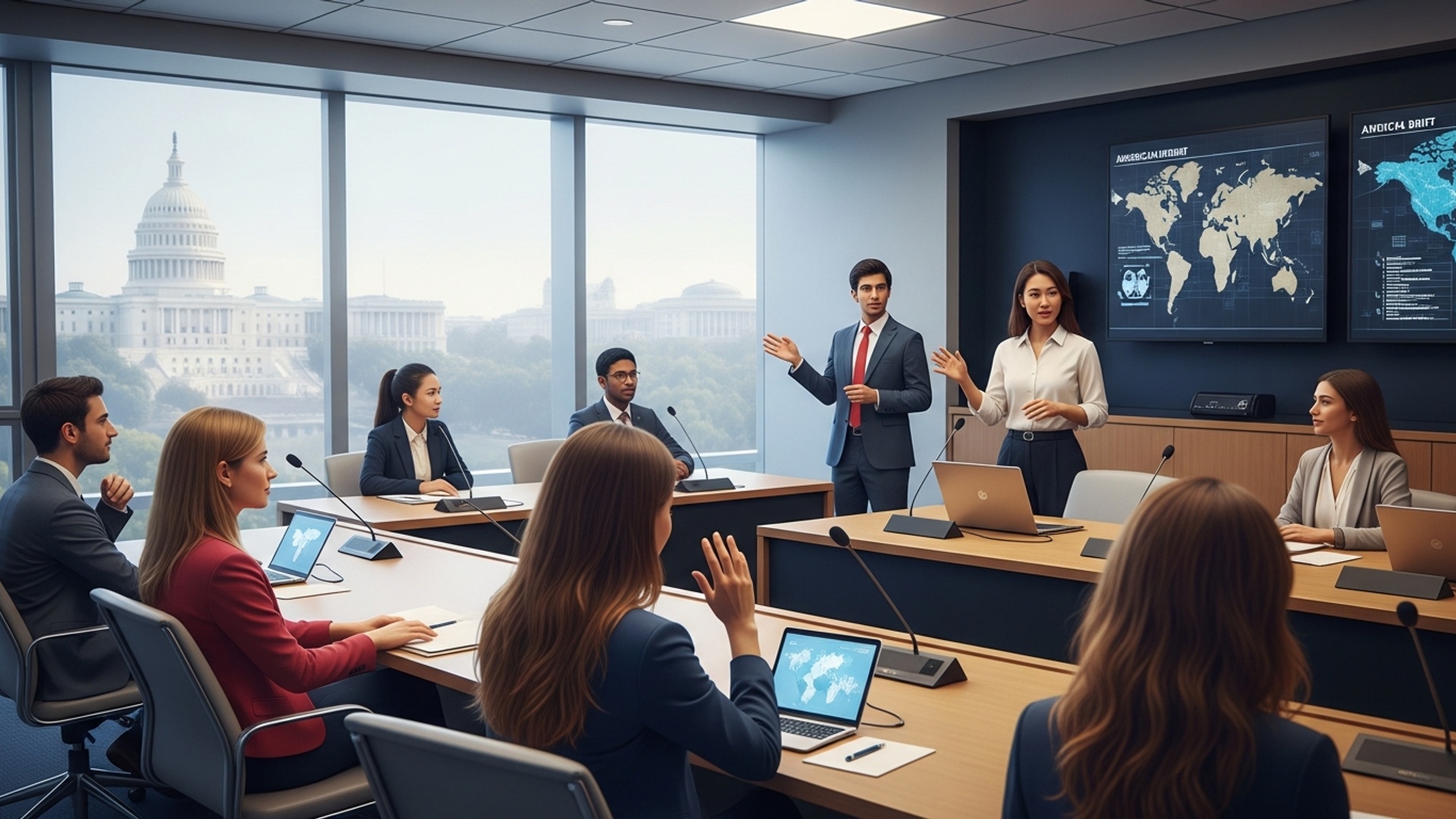 Shape Global Policy: American University's Impact on Diplomacy and International Affairs illustration