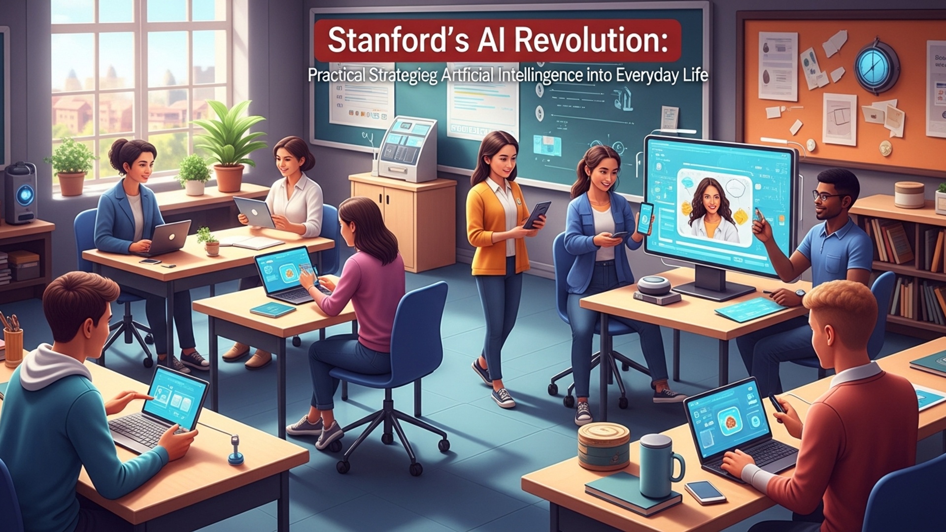 Stanford's AI Revolution: Practical Strategies for Integrating Artificial Intelligence into Everyday Life illustration