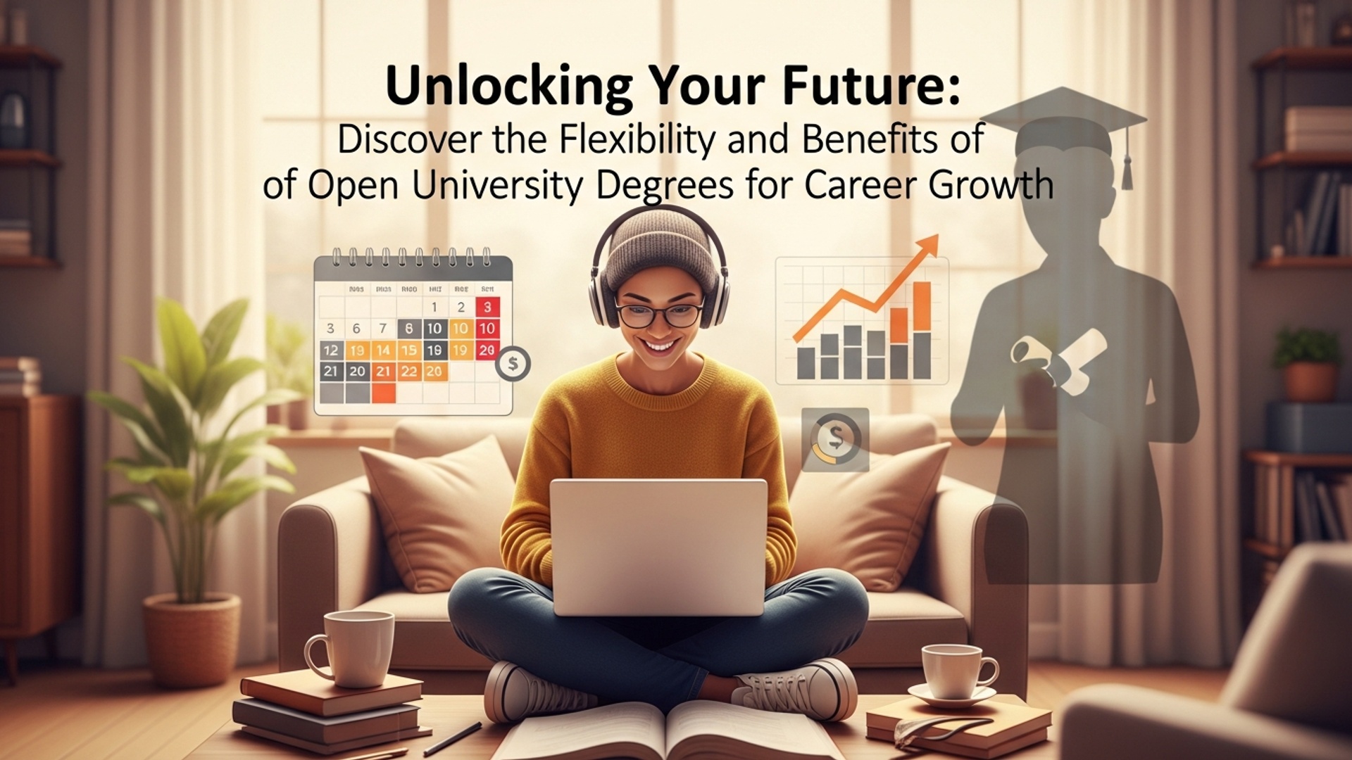Unlocking Your Future: Discover the Flexibility and Benefits of Open University Degrees for Career Growth illustration