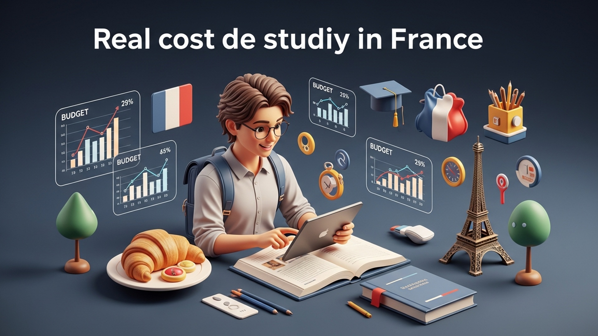 How Much Does it Really Cost to Study in France? Your 2025 Budget Breakdown illustration