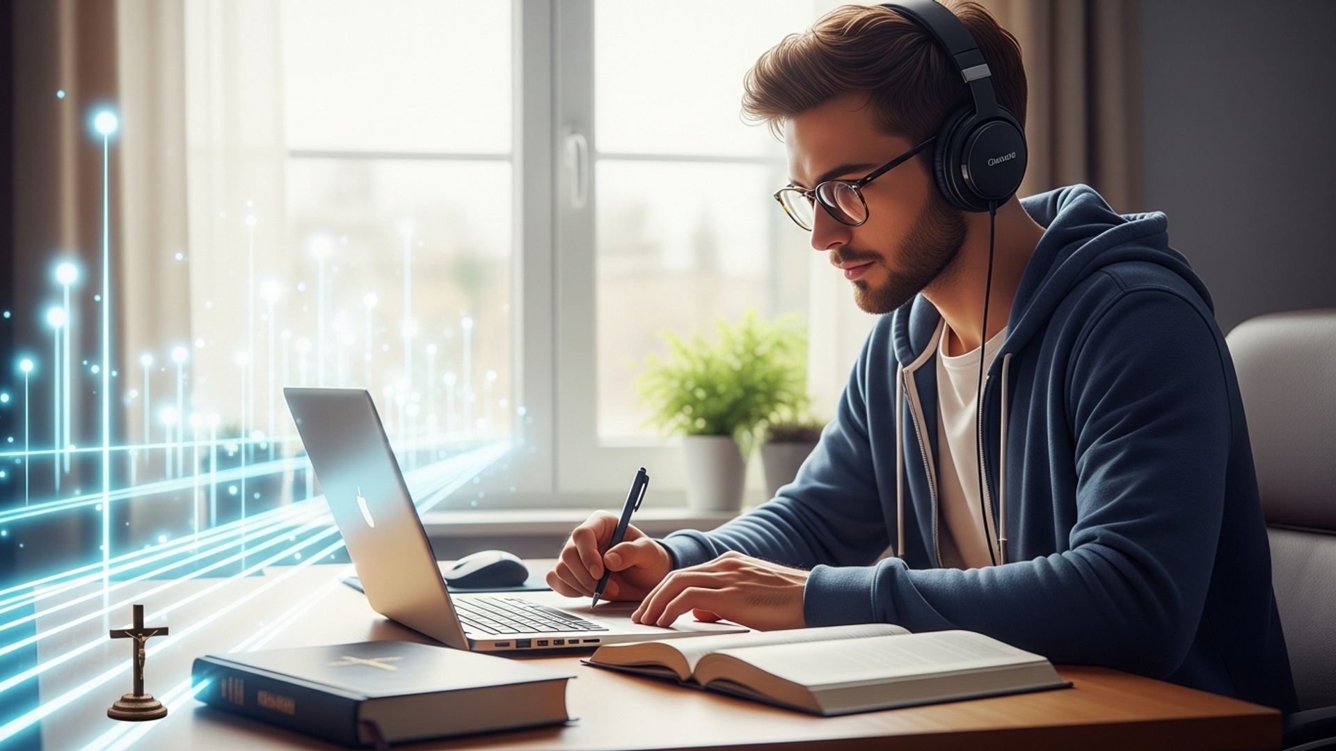 Liberty University Online: Balancing Faith, Flexibility. a Quality Education for Your Future illustration