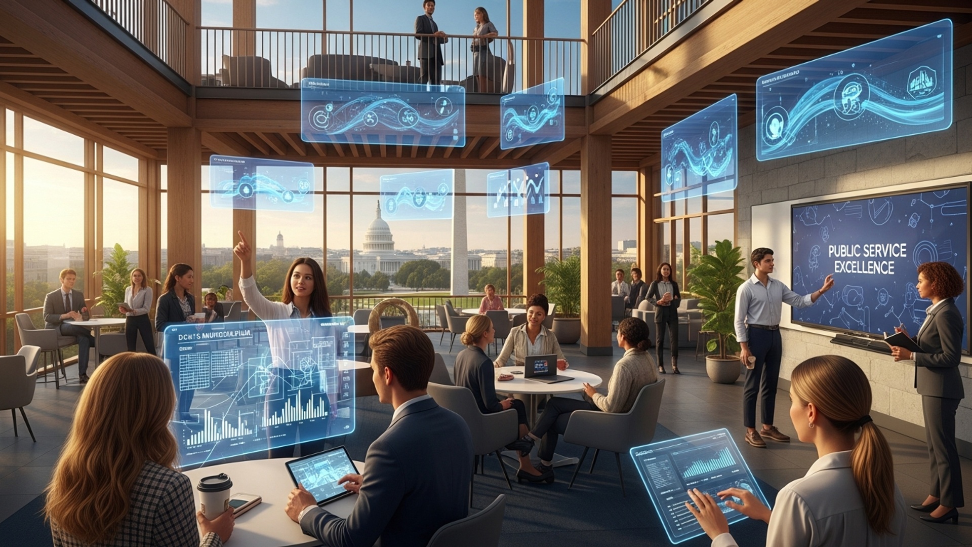 Navigate Washington D. C. Careers: American University's Gateway to Public Service Excellence illustration