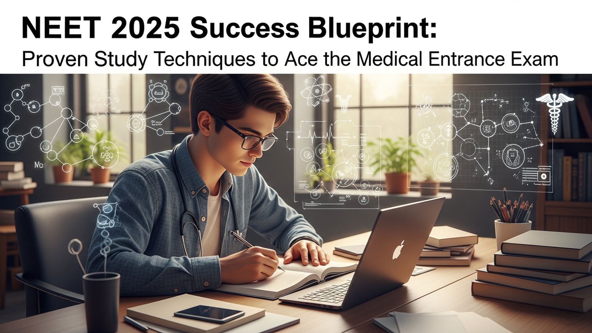 NEET 2025 Success Blueprint: Proven Study Techniques to Ace the Medical Entrance Exam illustration