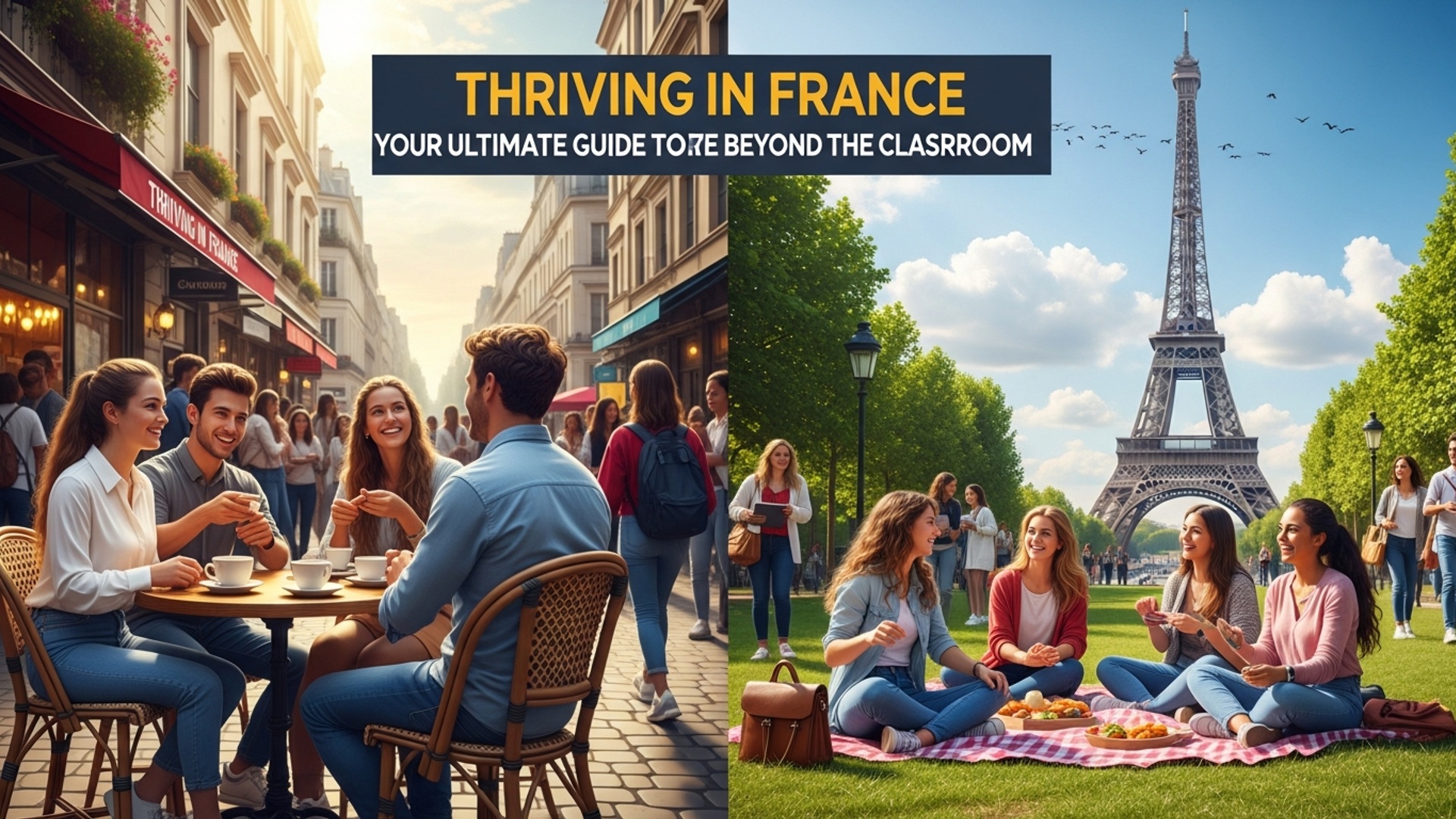 Thriving in France: Your Ultimate Guide to Student Life Beyond the Classroom illustration