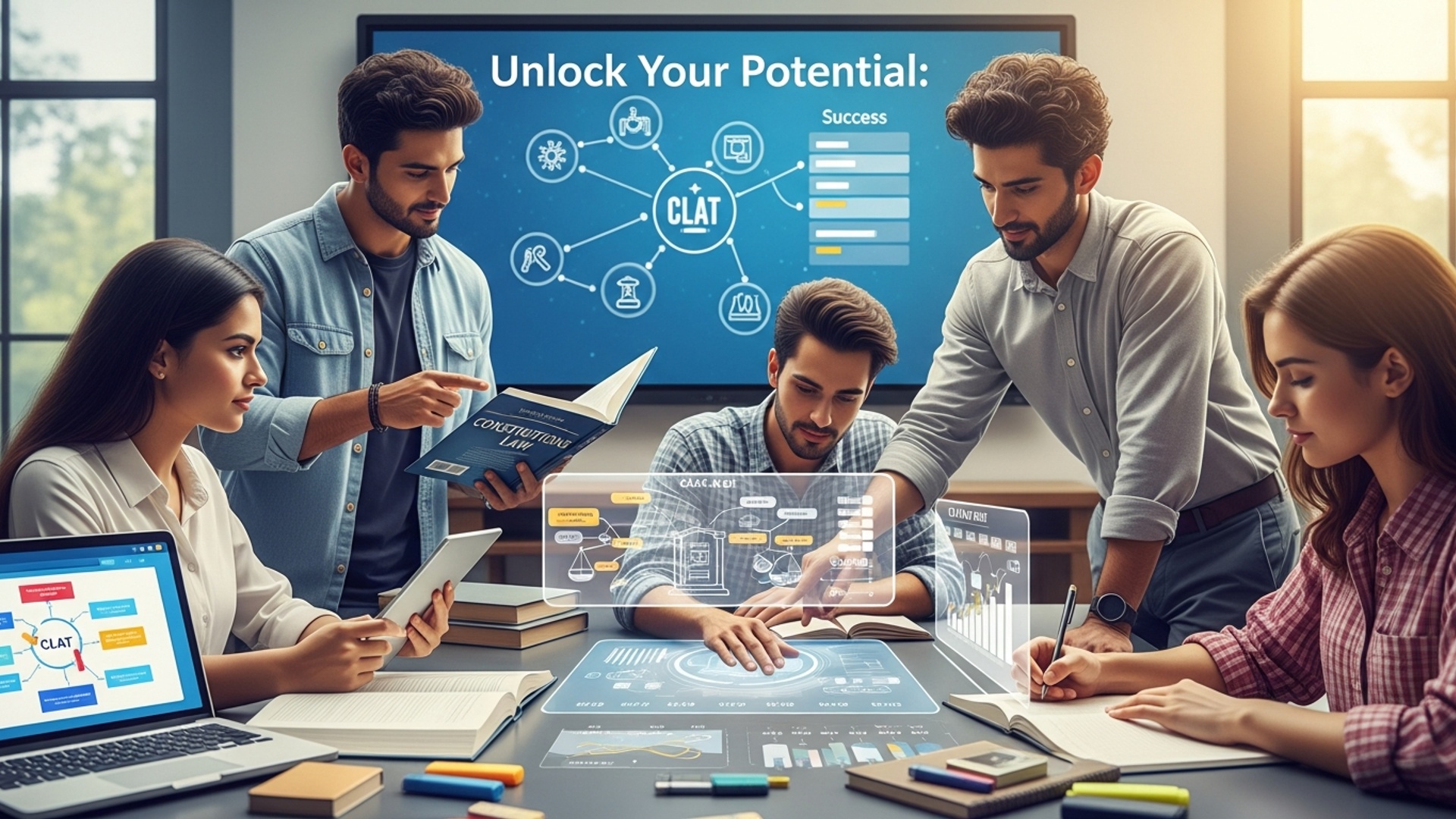 Unlock Your Potential: Simple CLAT Preparation Strategies for Aspiring Law Students illustration