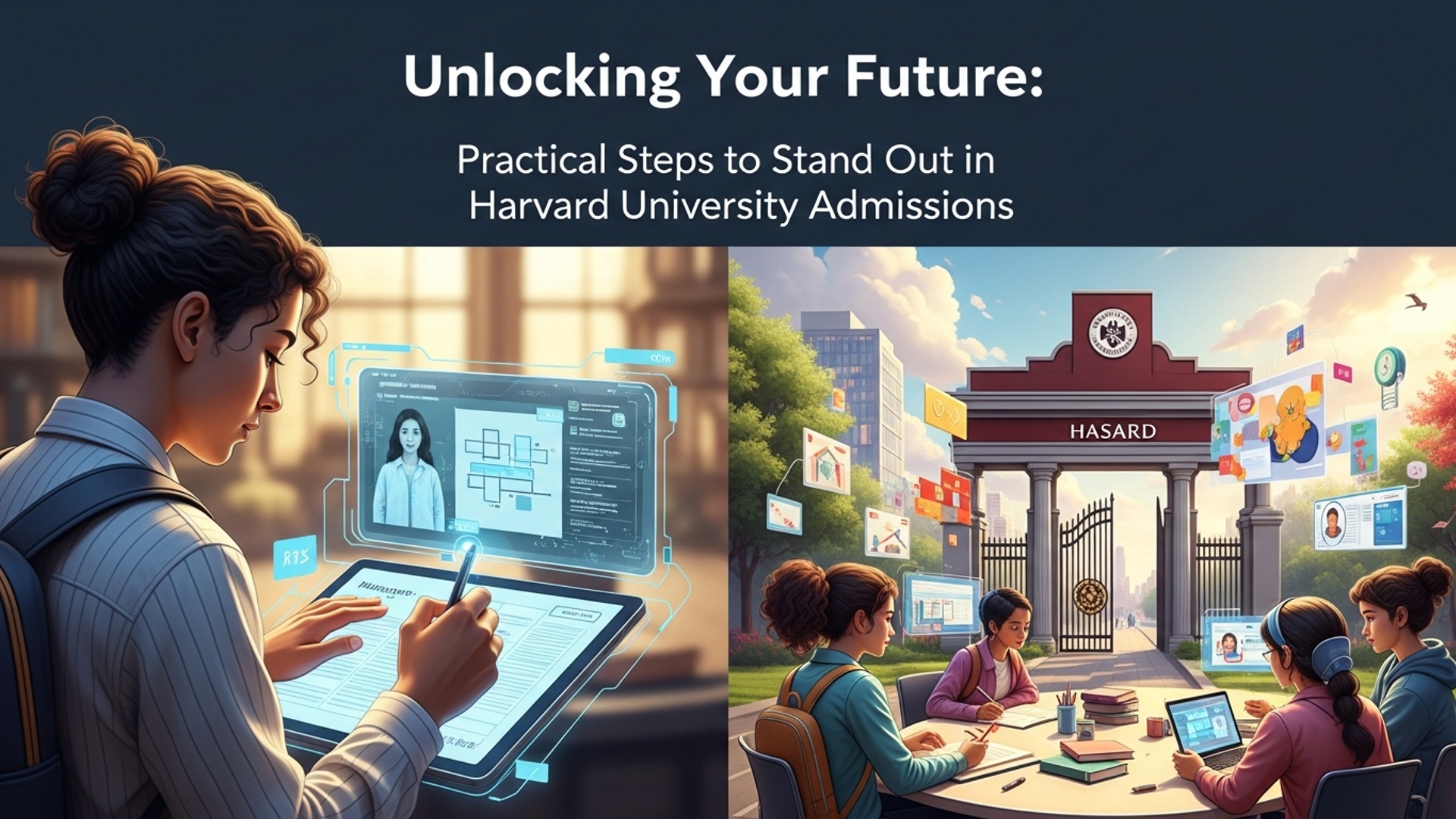 Unlocking Your Future: Practical Steps to Stand Out in Harvard University Admissions illustration