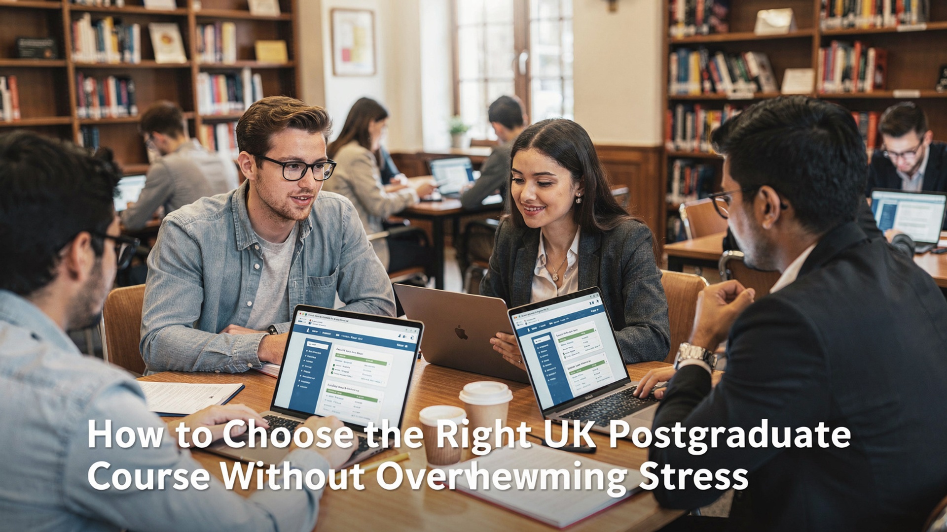 How to Choose the Right UK Postgraduate Course Without Overwhelming Stress illustration